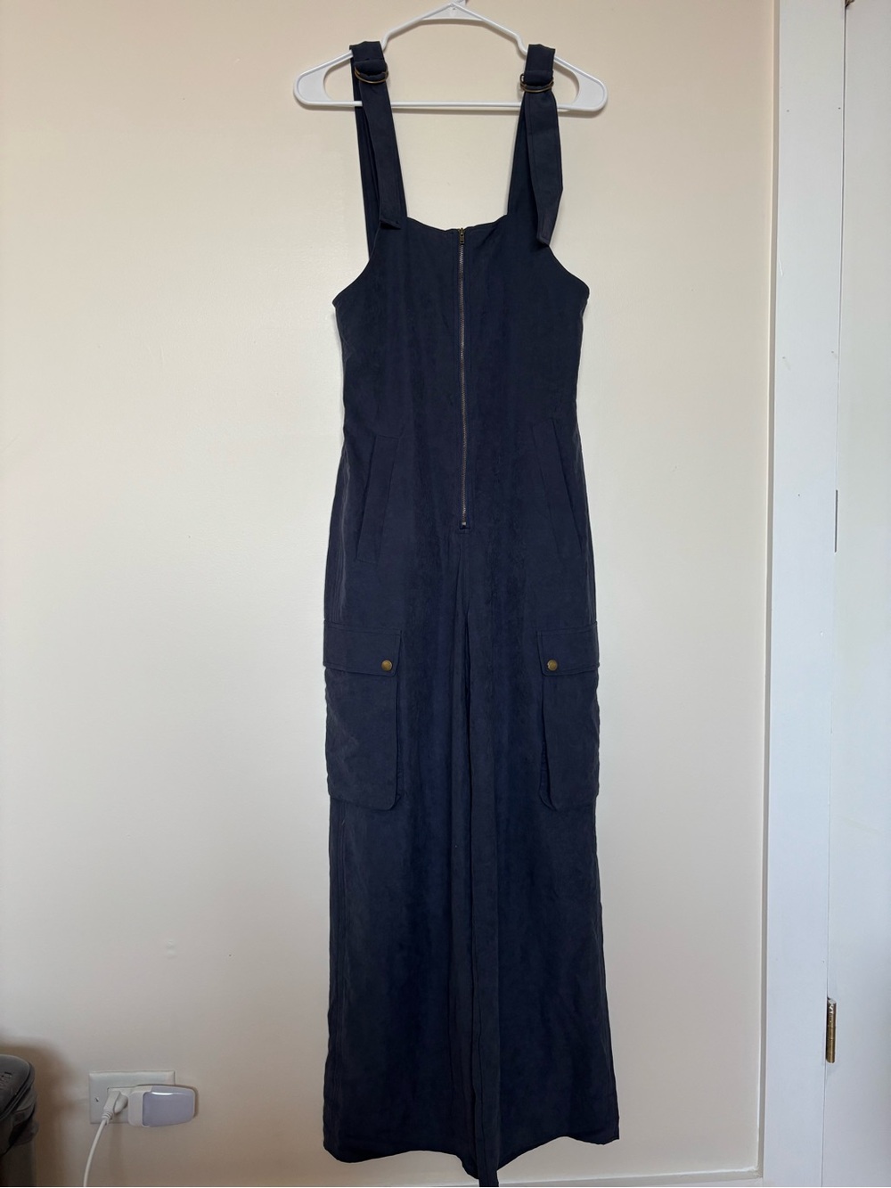 NWT Choosy Navy blue Utility Jumpsuit Size XS